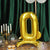 27 Inch Gold Letter Balloons Self Supporting Mylar Air Or Helium