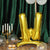 Gold 27 Inch Mylar Letter Balloons Self Standing Compatible With Air Or Helium