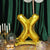 Self Standing 27 Inch Gold Letter Balloons Mylar Foil Helium Or Air