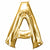 Aluminum Foil Gold letter balloon#whtbkgd