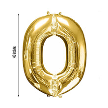 40inch Shiny Metallic Gold Mylar Foil Helium/Air Alphabet Letter Balloon - O