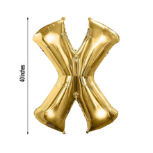 Gold Aluminum Foil Letter X Balloon