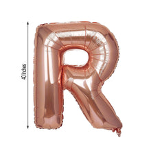 Mylar Foil 40 Inch Metallic Blush & Rose Gold Letter R Balloons