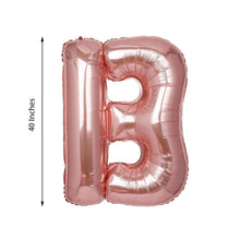a Rose Gold Mylar Foil letter b balloon