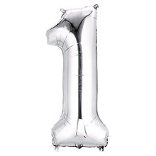Helium And Air Metallic Silver Mylar Foil Balloons 40 Inch Number & Letter#whtbkgd