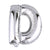 40 Inch Metallic Silver Mylar Foil Number & Letter Balloons Helium And Air#whtbkgd