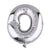 Metallic Silver Mylar Foil Balloons 40 Inch Number & Letter Helium And Air#whtbkgd