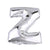 Metallic Silver 40 Inch Mylar Foil Number & Letter Balloons Helium And Air#whtbkgd