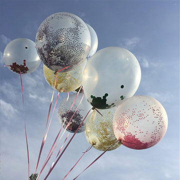 Create Unforgettable Memories with Clear Fully Transparent Durable PVC Helium or Air Bubble Balloon 24"