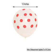 12 Inch Fun Polka Dot Latex Party Balloons Hot Pink & White 25 Pack