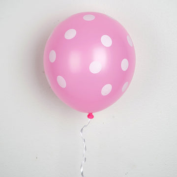 Pink and White Polka Dot Balloons - The Ultimate Party Decorations