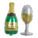 Champagne Bottle & Glass