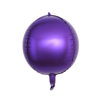 Make Your Event Memorable with Shiny Purple Sphere Mylar Foil Balloons