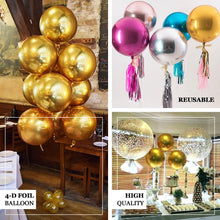 4D Black And Gold Marble Sphere Balloons 3 Pack Of 13 Inch