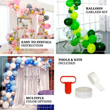 Clear Green And White Balloon Arch DIY Kit 120 Pack