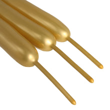 Gold Latex Long Twists Balloons 50 Pack