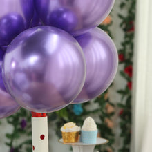 Air or Helium Metallic Chrome Purple Latex Balloons 12 Inch 25 Pack