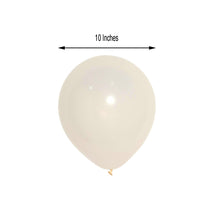 10 Inch Air or Helium Latex Balloons Matte Pastel Off White 25 Pack