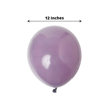 Air & Helium 12 Inch Matte Pastel Violet Amethyst Latex Party Balloons 25 Pack