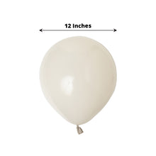 Air & Helium 12 Inch Matte Pastel Beige Latex Party Balloons 25 Pack