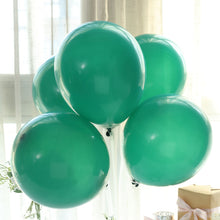 25 Pack of Matte Pastel Hunter Emerald Green 12 Inch Air & Helium Latex Balloons 