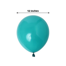 Air & Helium 12 Inch Matte Pastel Peacock Teal Latex Party Balloons 25 Pack