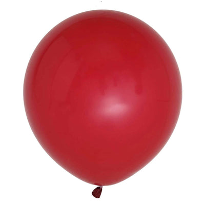 Red balloon on a plain white background.