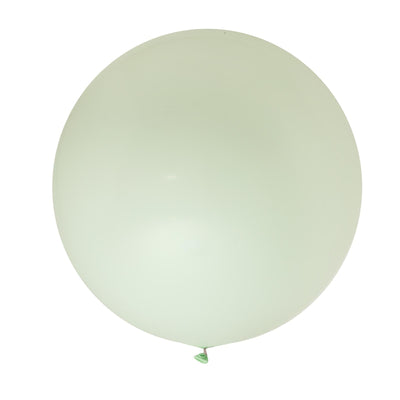 Green balloon on a plain white background.