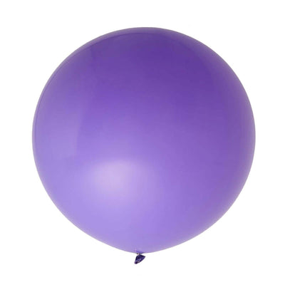 Purple balloon on a plain background