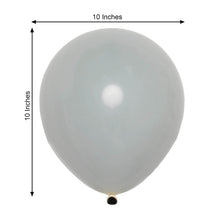 Matte Gray Double Stuffed Latex Balloons 25 Pack 10 Inch 