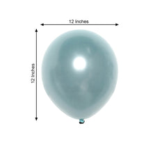 Latex Balloons In Shiny Dusty Blue 25 Pack 12 Inch Double Stuffed Prepacked