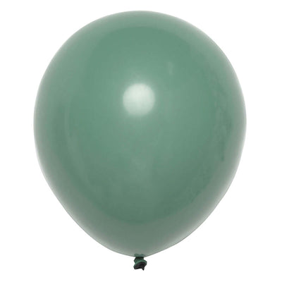 Green balloon on a plain white background