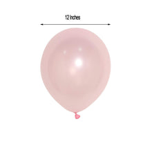 12 Inch Helium Air or Water Latex Balloons Shiny Pearl Blush 25 Pack