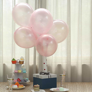 Add a Touch of Elegance with Pearl Blush Latex Balloons