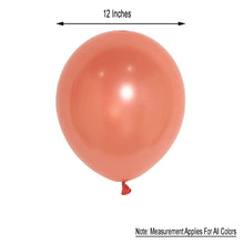 12 Inch Helium Air or Water Latex Balloons Shiny Pearl Rose Gold 25 Pack