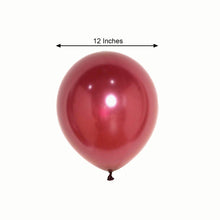 12 Inch Pearl Latex Balloons 25 Pack Burgundy