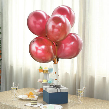 Add a Touch of Elegance with Shiny Pearl Burgundy Balloons