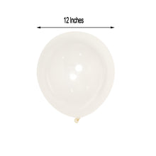 12 Inch Helium Air or Water Latex Balloons Shiny Pearl Clear 25 Pack