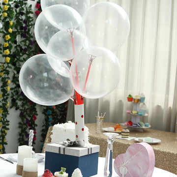 Elevate Your Decor with Shiny Pearl Clear Latex Balloons