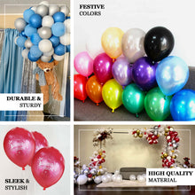 Shiny Pearl Turquoise Balloons 12 Inch Helium Air or Water Latex 25 Pack