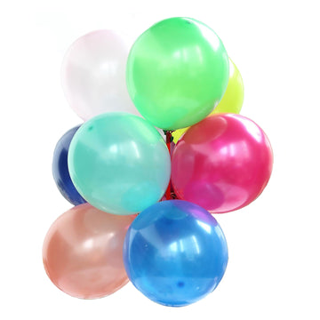 Event Decor with Shiny Pearl Assorted Colors Latex Balloons