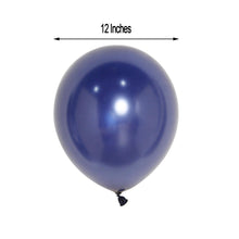12 Inch Helium Air or Water Latex Balloons Shiny Pearl Navy Blue 25 Pack
