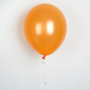 Elevate Your Event Decor with Shiny Pearl Orange Latex Balloons