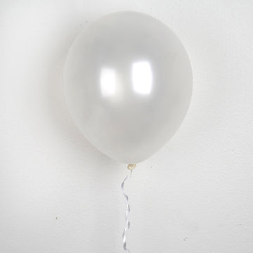 Versatile and Stylish Pearl White Latex Balloons