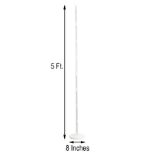 White High Quality Plastic Balloon Column Kit - 5 ft length and 8 inches width