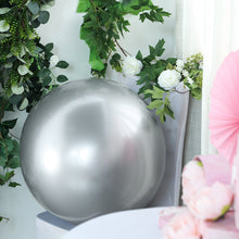 2 Pack | 30inch Large Silver Reusable UV Protected Sphere Vinyl Balloons