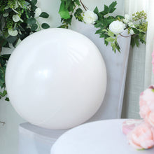 2 Pack | 30inch Large White Reusable UV Protected Sphere Vinyl Balloons