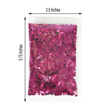 Hot Pink Confetti Bag Glitter 50 Gram Metallic 