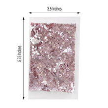 Pink Confetti Bag Glitter 50 Gram Metallic 