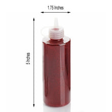 Burgundy Glue Sensory Bottle Glitter 4 oz Metallic 